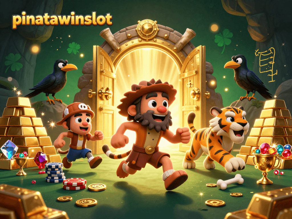 Experience the excitement of pinatawinsslot in a vibrant casino scene filled with treasure and adventure.