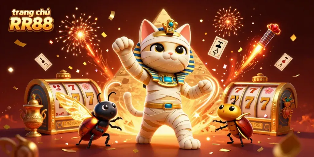 Experience the excitement of trang chủ RR88 in a dynamic casino scene with rich animations and engaging 3D elements.