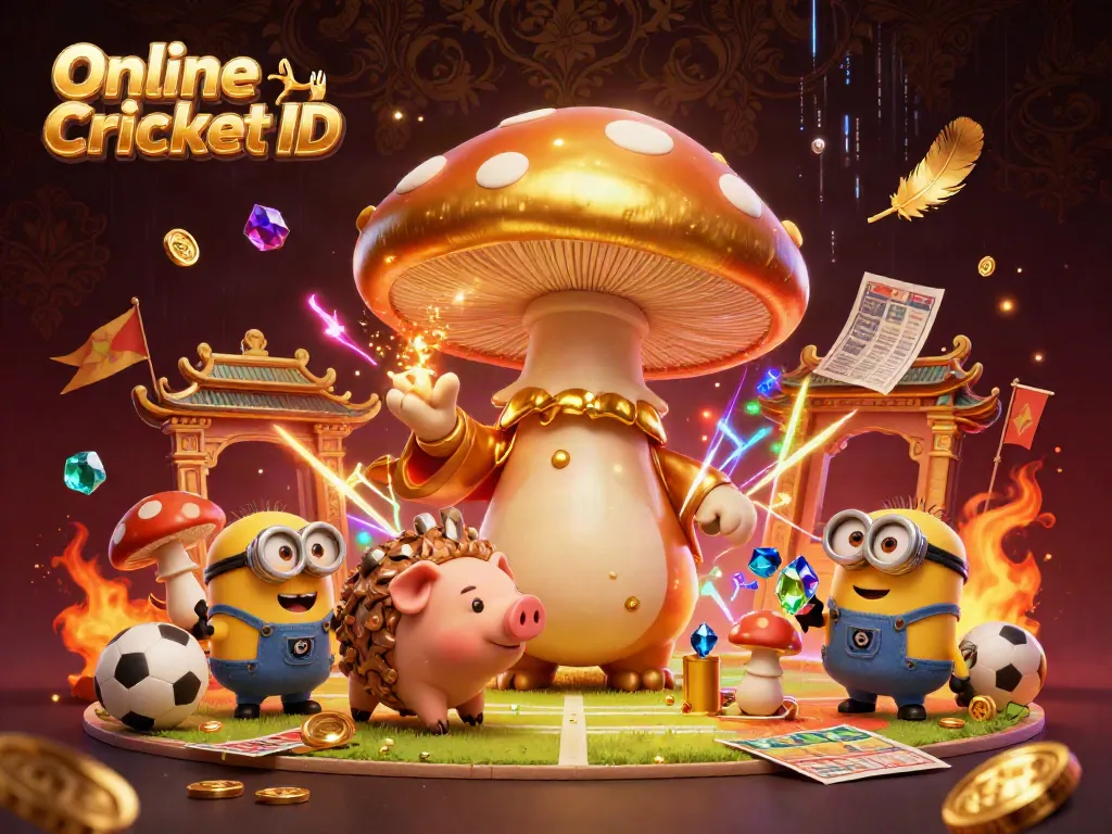 Join the excitement with Online Cricket ID as a magical golden wizard and treasures spark in cricket betting.