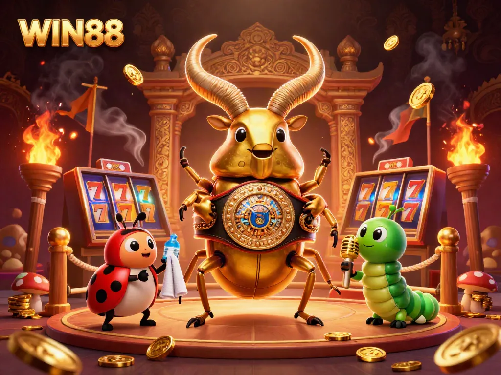 Engage with the vibrant world of WIN88 Slots featuring colorful characters in an exciting casino atmosphere.