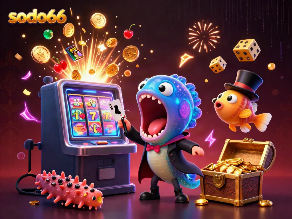 Experience thrilling gameplay at sodo66 with a vibrant and dynamic casino scene.