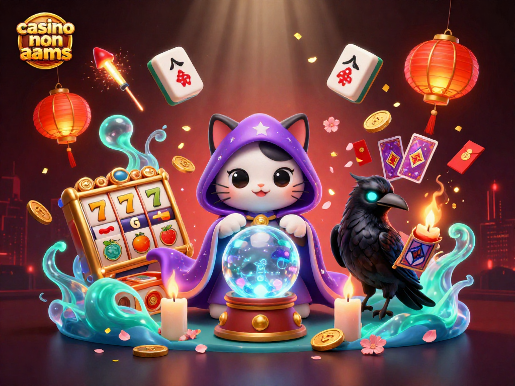 Gioca nei migliori casino non aams con simboli di fortuna in un'illustrazione 3D