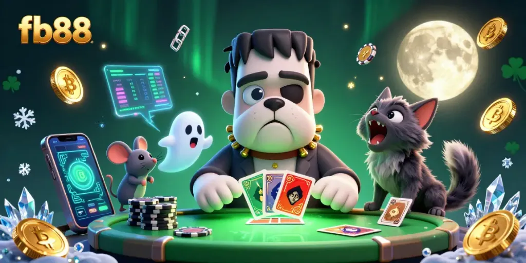 Join the thrilling fb88 casino experience with vibrant characters and exciting crypto casino elements.