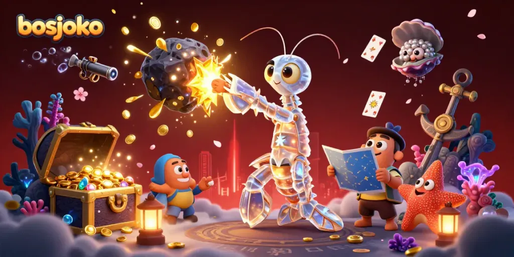 Engage in thrilling adventures with bosjoko while collecting gold coins and colorful gems in an exciting underwater world.