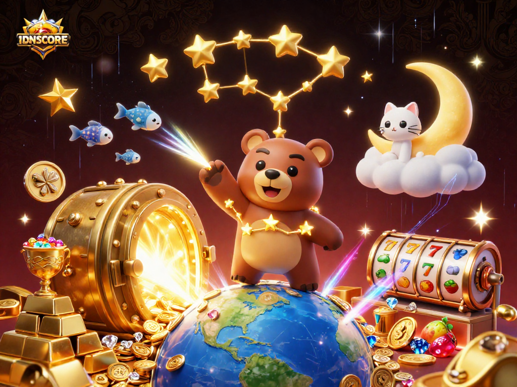 IDNSCORE engages players with vibrant loyalty points and rewards in a rich casino experience.