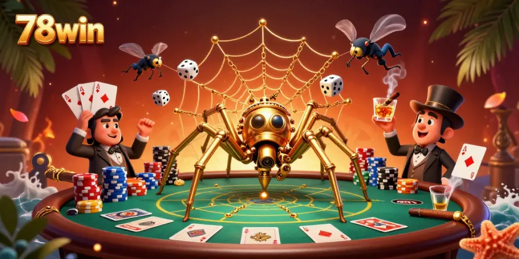 Experience 78win's steampunk-themed casino adventure, featuring rich visuals and dynamic gameplay elements.