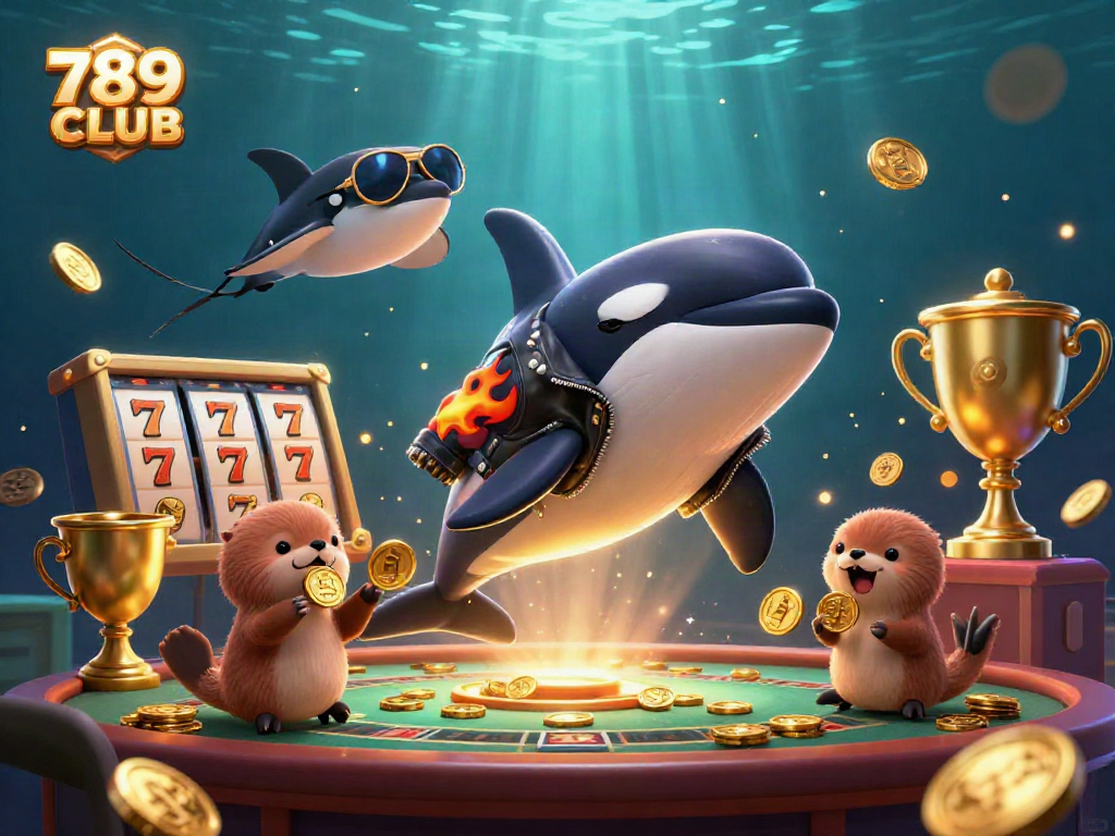 Experience the thrilling gameplay of 789CLUB with dynamic characters and vibrant casino elements.