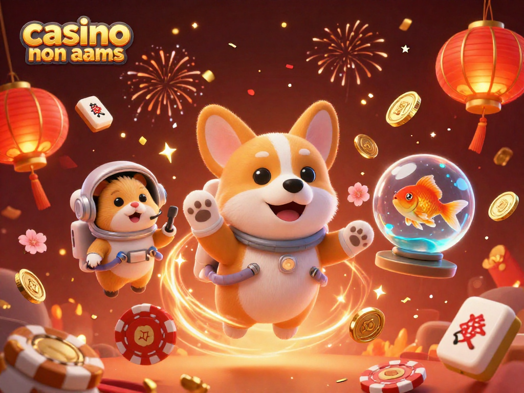Rendi la tua esperienza di gioco nei casino non aams unica con un'accattivante illustrazione 3D di personaggi divertenti e elementi festivi.