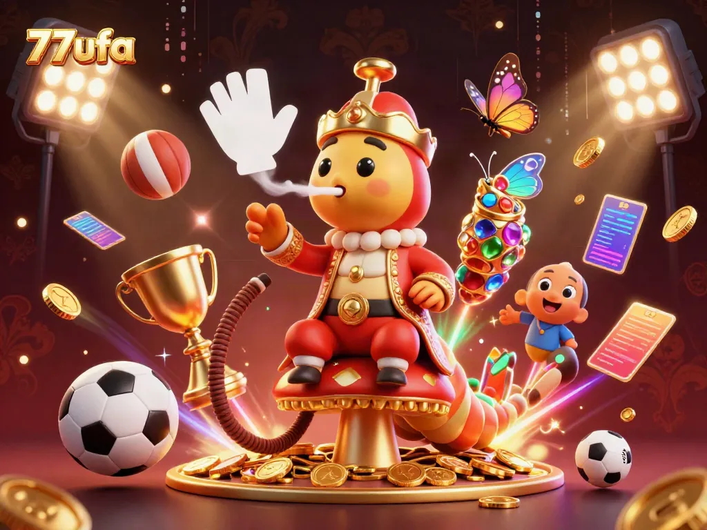 Experience the vibrant excitement of sports betting with 77ufa, featuring engaging characters and dynamic action.