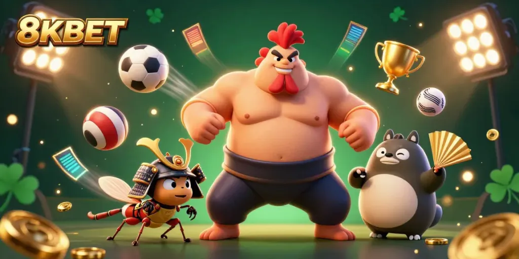 Engage with exciting gameplay at 8KBET featuring unique characters and dynamic sports elements.