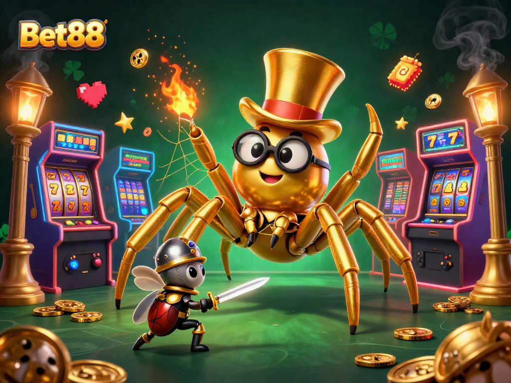 Engage with Bet88's thrilling slot gaming experience featuring vibrant characters and dynamic gameplay.