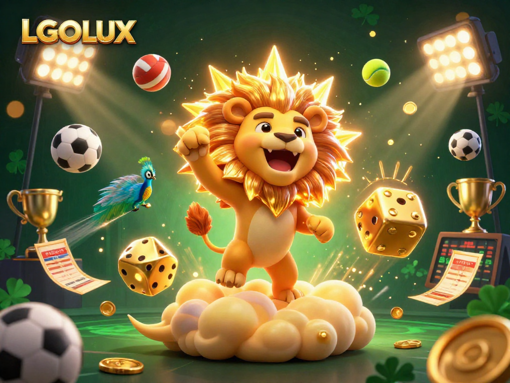 Experience winning strategies with LGOLUX as dynamic sports elements burst into action.