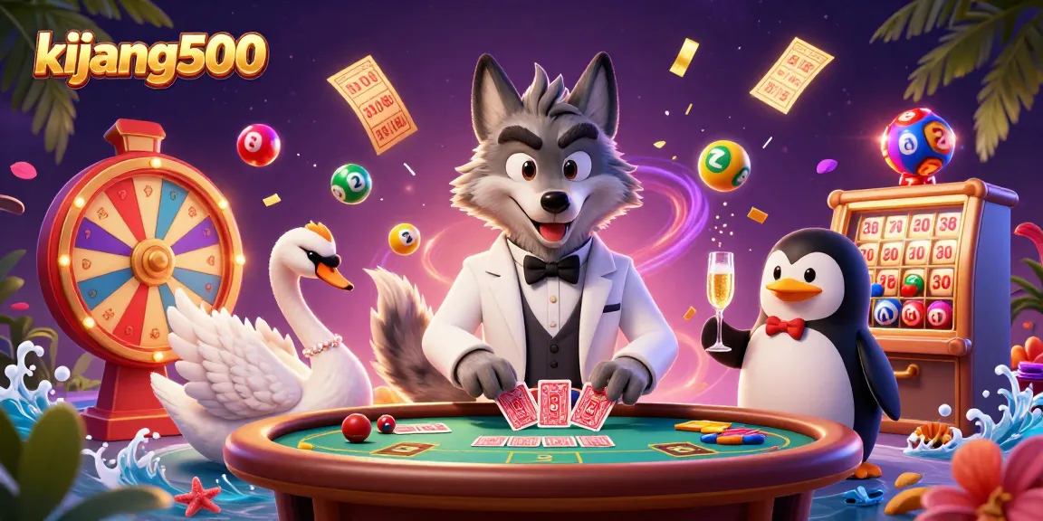Experience the vibrant world of kijang500 with a lively casino scene filled with dynamic gambling elements.