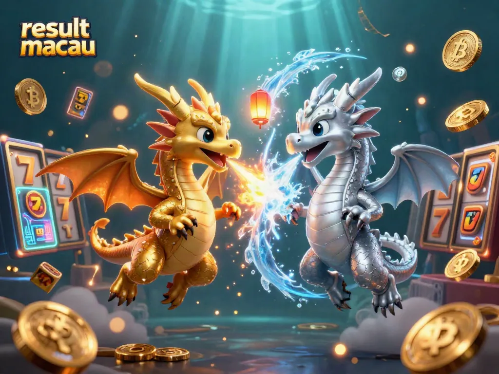 Engage with the result macau as twin dragons unleash dynamic fire and ice in an exciting casino scene.