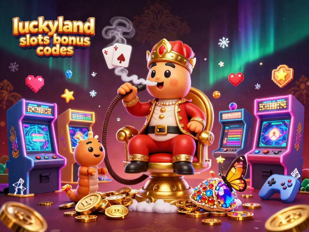 Experience the excitement of luckyland slots bonus codes with vibrant casino-themed characters and elements.