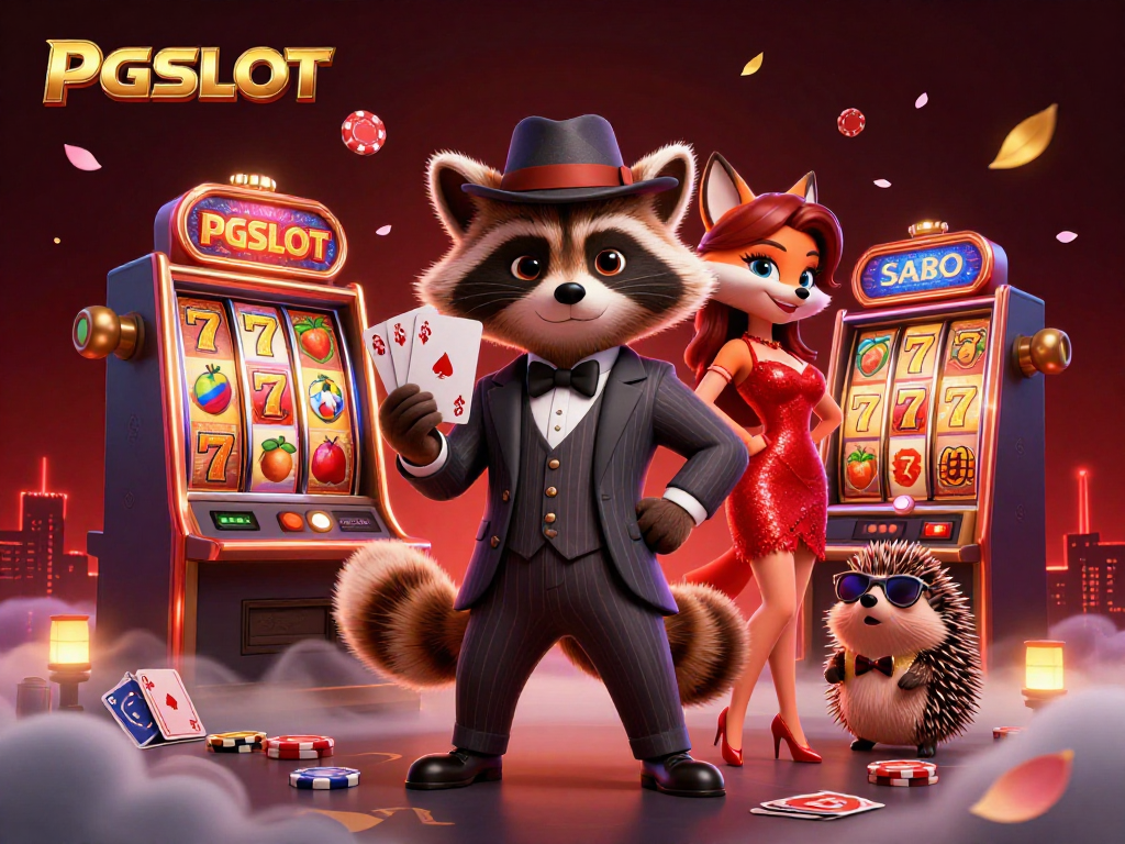 Experience winning with PGSLOT's vibrant 3D illustration showcasing captivating characters and dynamic slot elements.