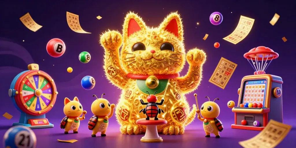 Engage with the thrilling world of toto tog amidst a vivid display of casino elements and characters.