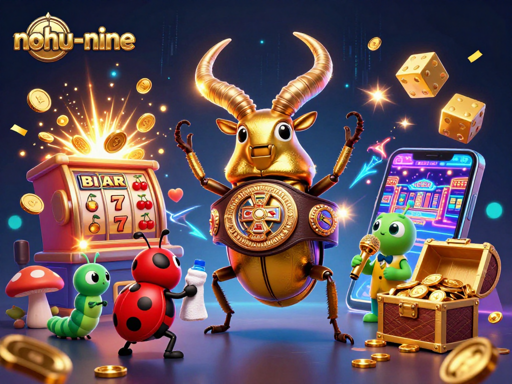Experience the thrill of nohu-nine with vibrant slot machines and charismatic characters.