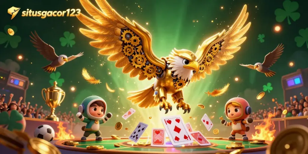 Engage in dynamic sports betting with situsgacor123 featuring vibrant characters and winning elements.