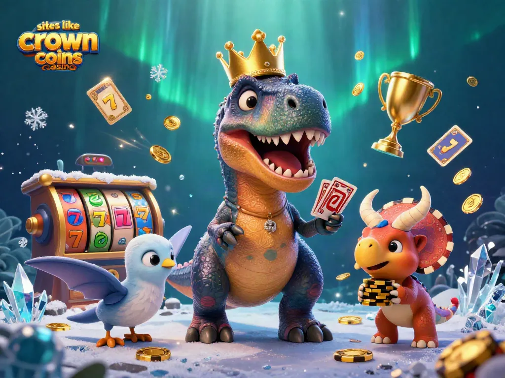 Play exciting games at sites like crown coins casino with vibrant characters and slot elements.