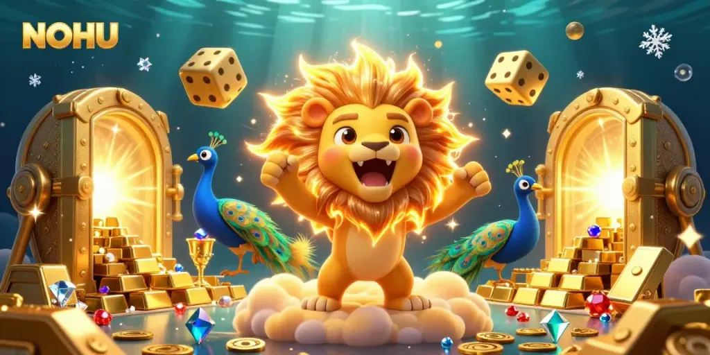Experience thrilling gameplay at NOHU with vibrant casino elements and captivating characters.