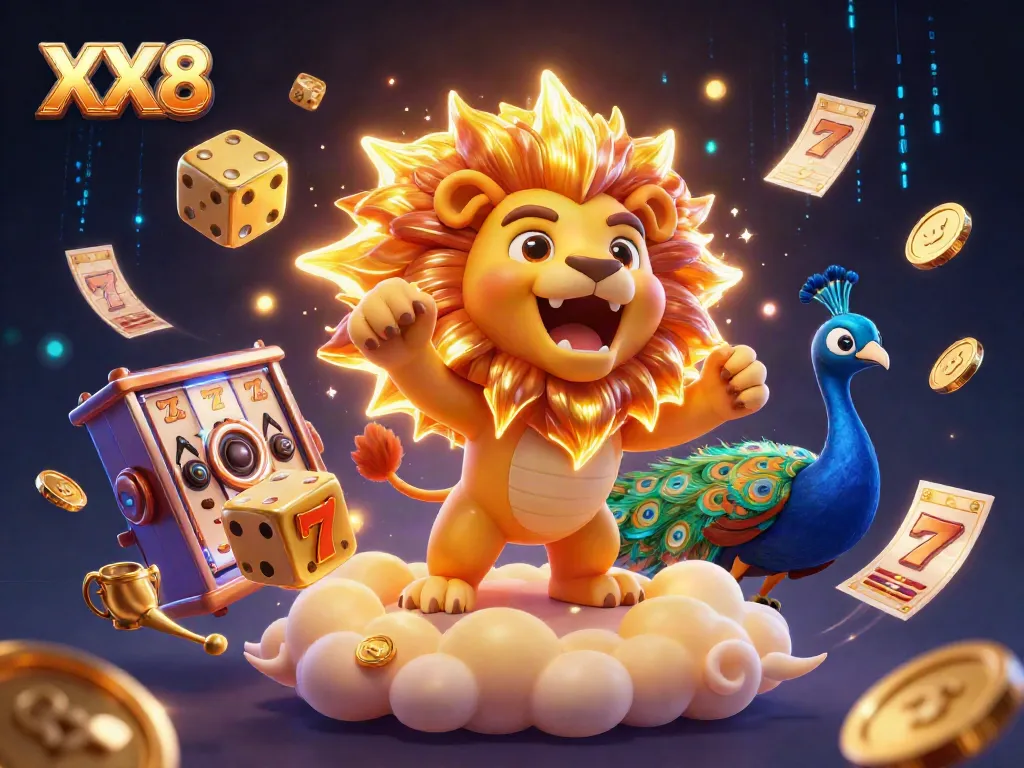 Experience thrilling wins at XX8 with dynamic slot machine action and energetic casino elements.