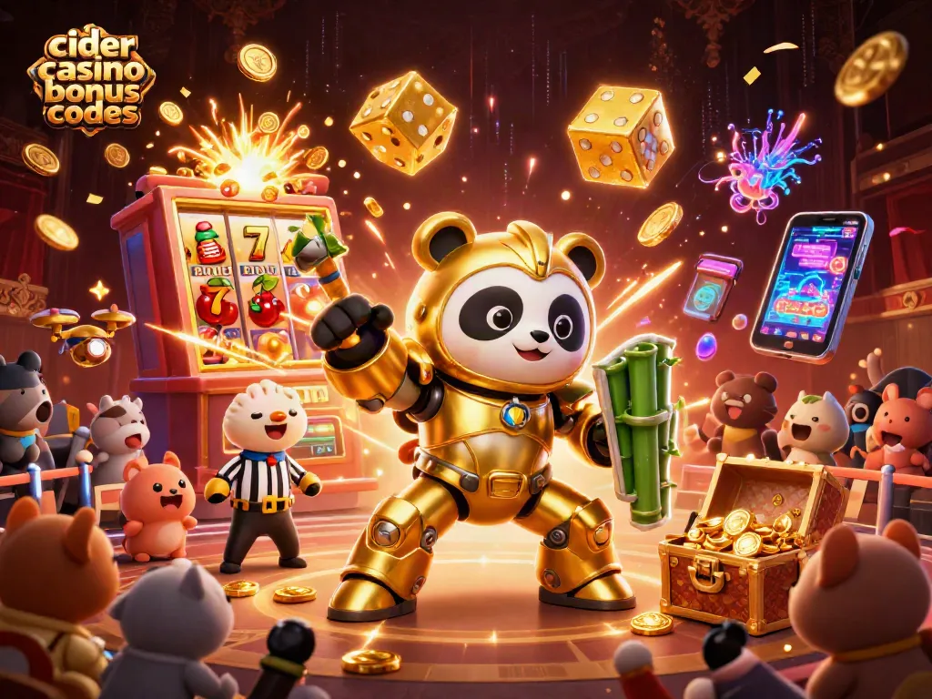 Cider casino bonus codes offer an exciting jackpot explosion amidst colorful gaming elements.