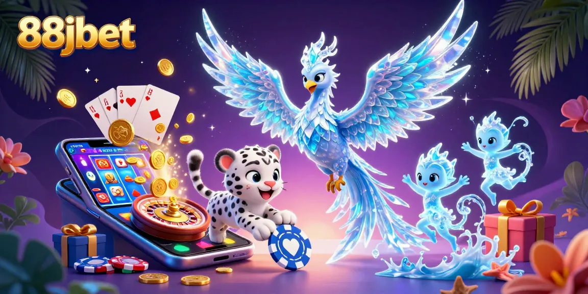 Engage with 88jbet's vibrant casino scene featuring dynamic games and characters.