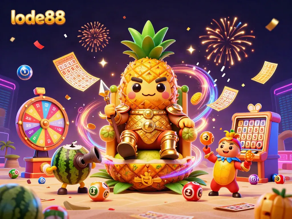 Engage in exciting lottery action with lode88, featuring dynamic colorful balls and jackpot elements.