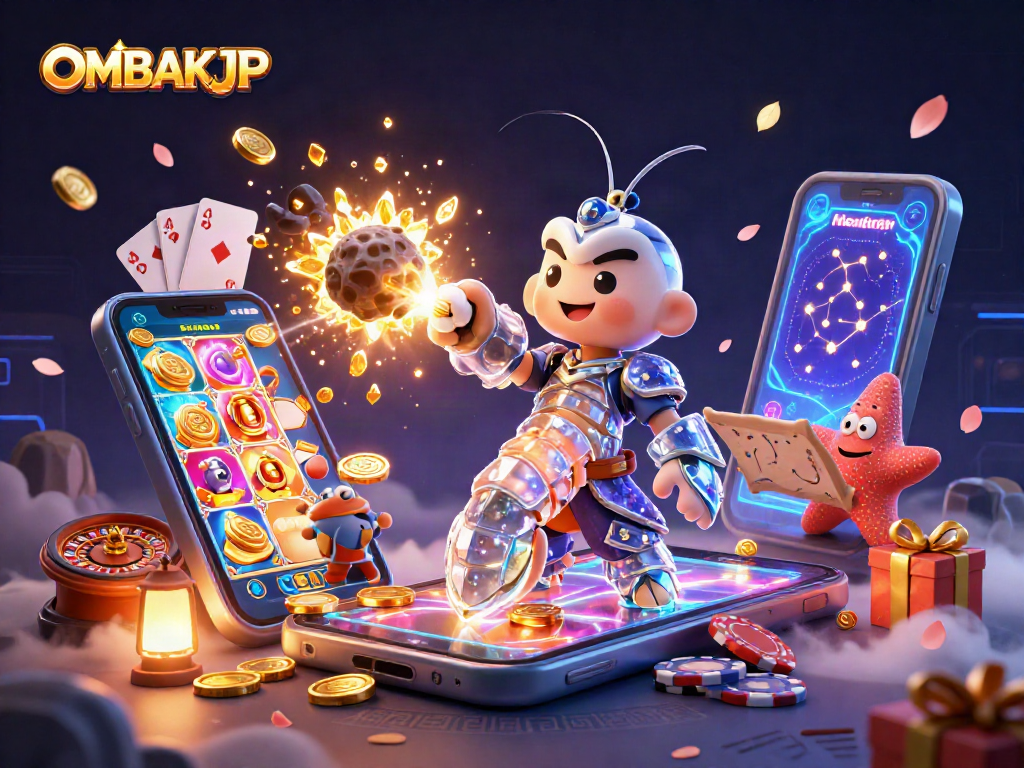 Engage with OMBAKJP as the galactic samurai shrimp collects treasure from galactic gameplay!