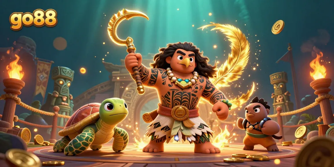 Engage with go88's excitement in a vibrant underwater casino adventure featuring treasure and stunning characters.