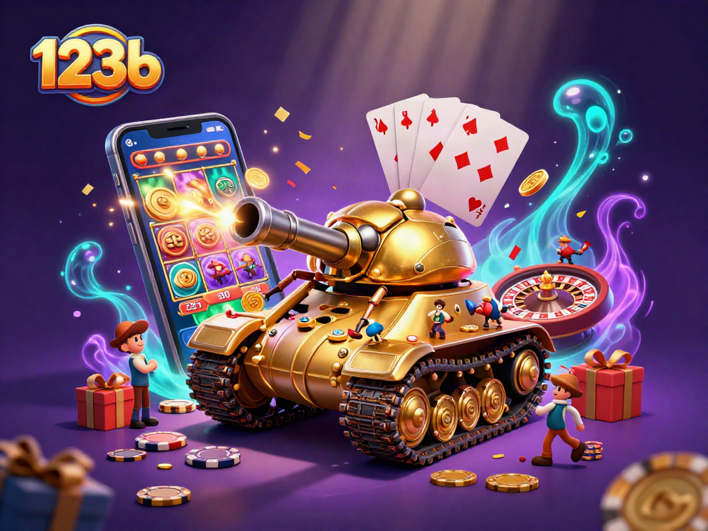Experience the thrill of 123b in a vibrant casino setting with golden beetle tank and slot games.