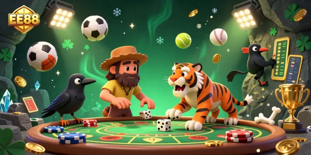 Join the excitement in the EE88 prehistoric casino, where bets fly and victories await.