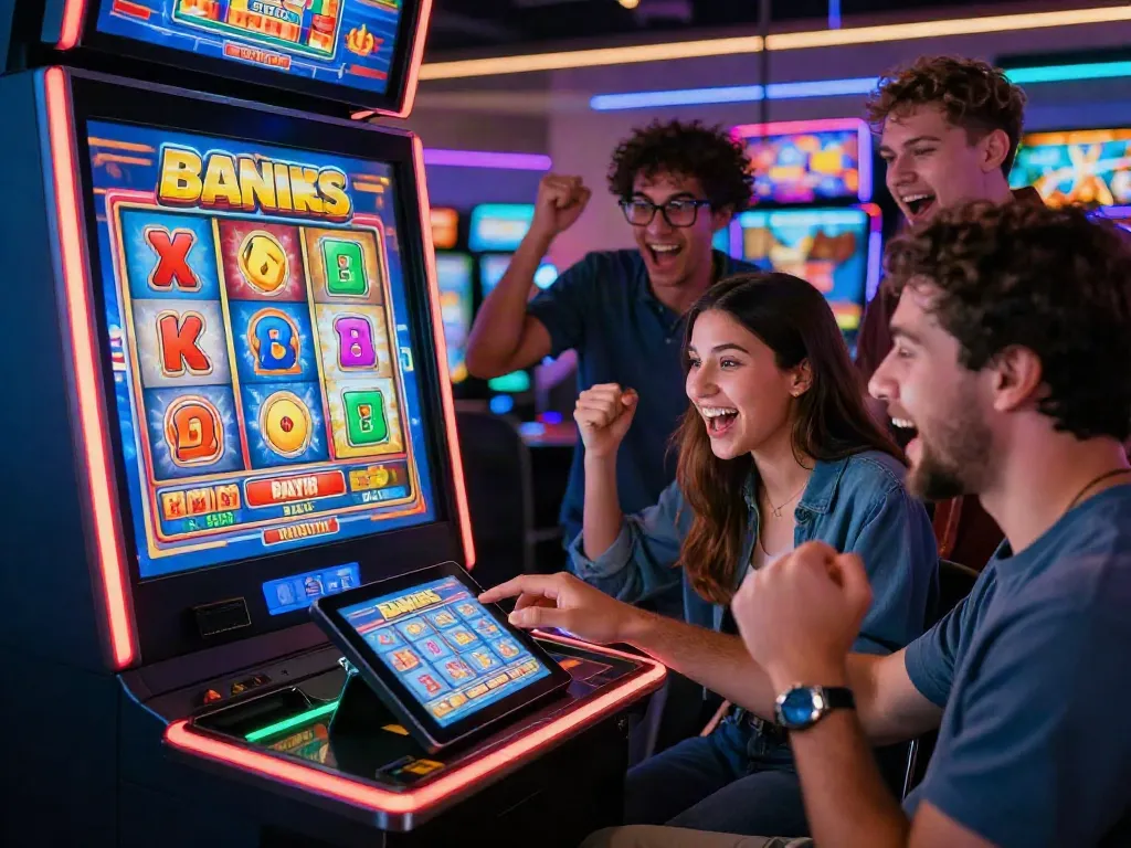 Players enjoying new casinos with bonus buy slots in an exciting online gaming setting.