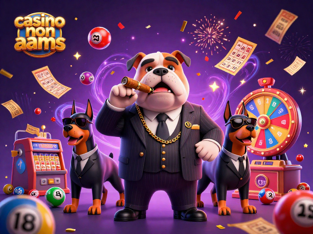 Scopri i divertenti giochi in un casino non aams con il bulldog mafioso e i suoi bodyguard.