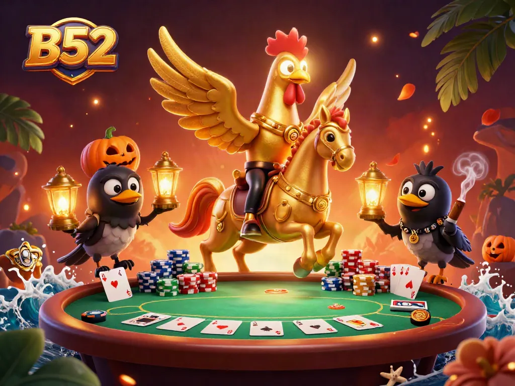 B52 betting strategies showcase a captivating midnight casino scene with vibrant elements.