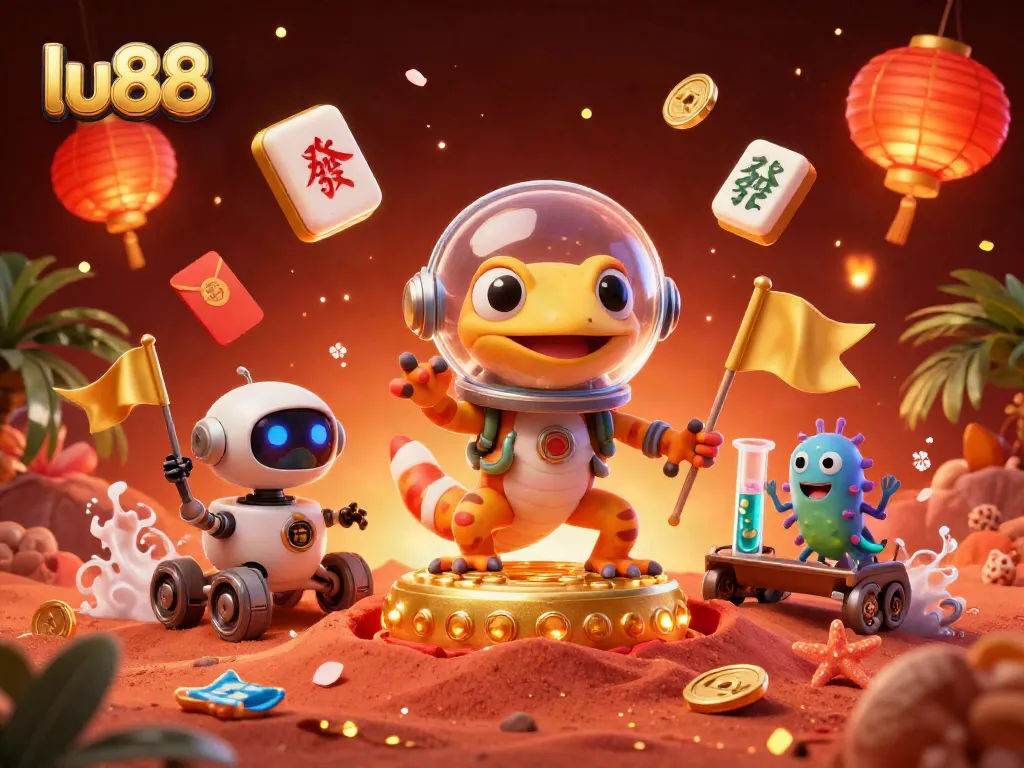 Immerse in exciting lu88 casino adventures with vibrant 3D characters and dynamic elements.