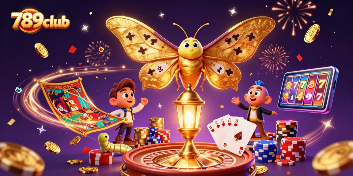 Trò chơi 789club với bướm khổng lồ và những món quà hấp dẫn từ casino.