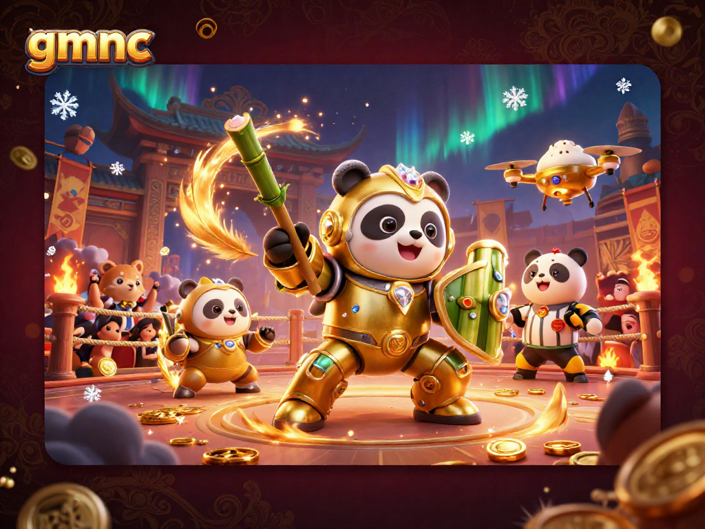 Experience thrilling gameplay with gmnc in a vibrant casino arena featuring dynamic 3D characters.