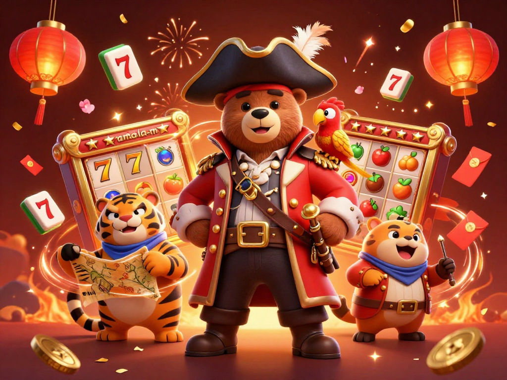Experience thrilling adventures with game-la-ma where the pirate captain bear leads with excitement and luck.