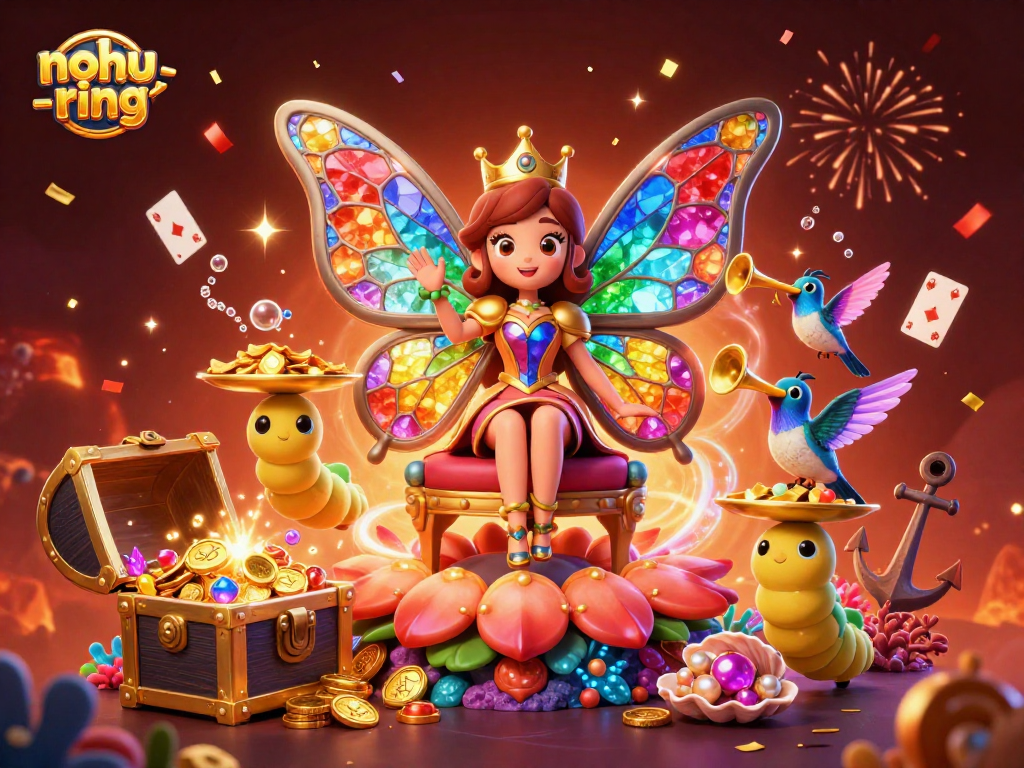 Play and win at nohu-ring with vibrant casino-themed illustration showcasing rewards and excitement.