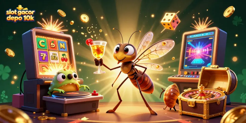 Experience excitement with slot gacor depo 10k characters, featuring vibrant casino elements and jackpot action.
