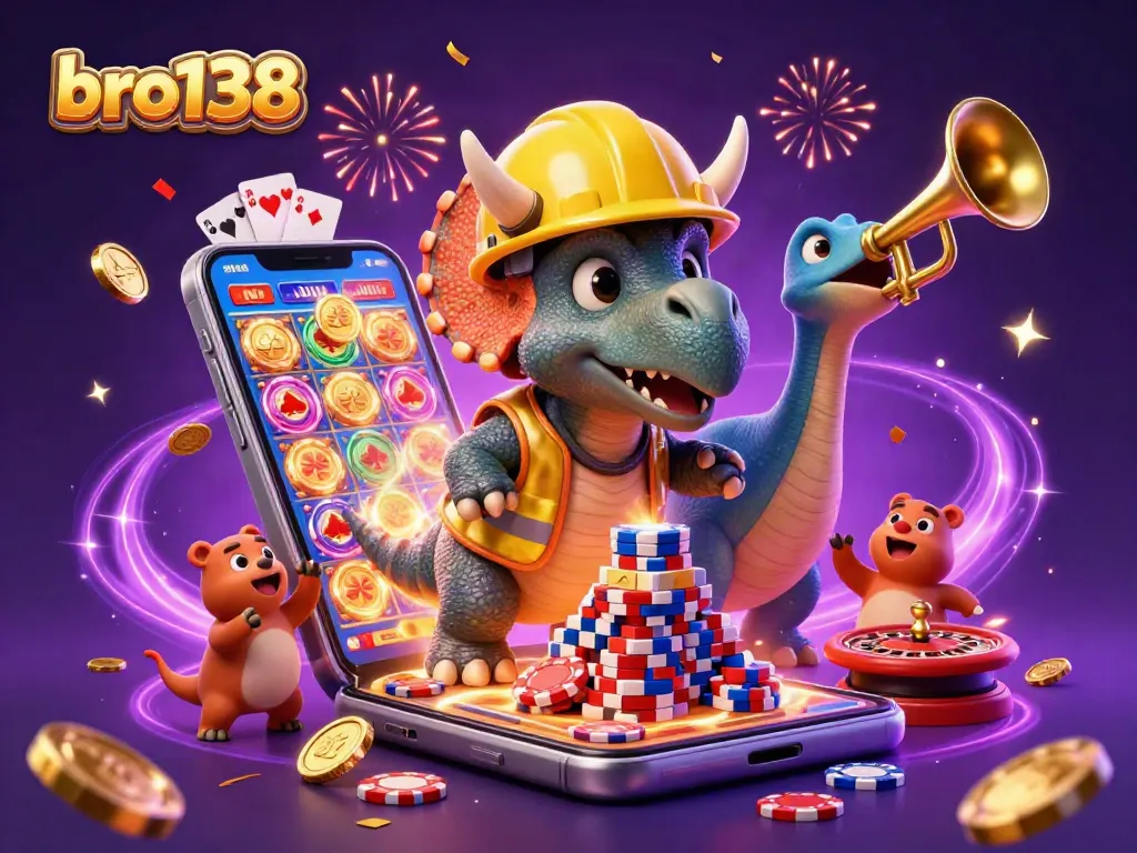 Experience thrilling action at bro138 with vibrant slot games and celebration elements in a magical 3D setting.